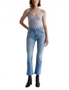 NEW AG JEANS farrah boot crop mid rise jeans in nordic sea